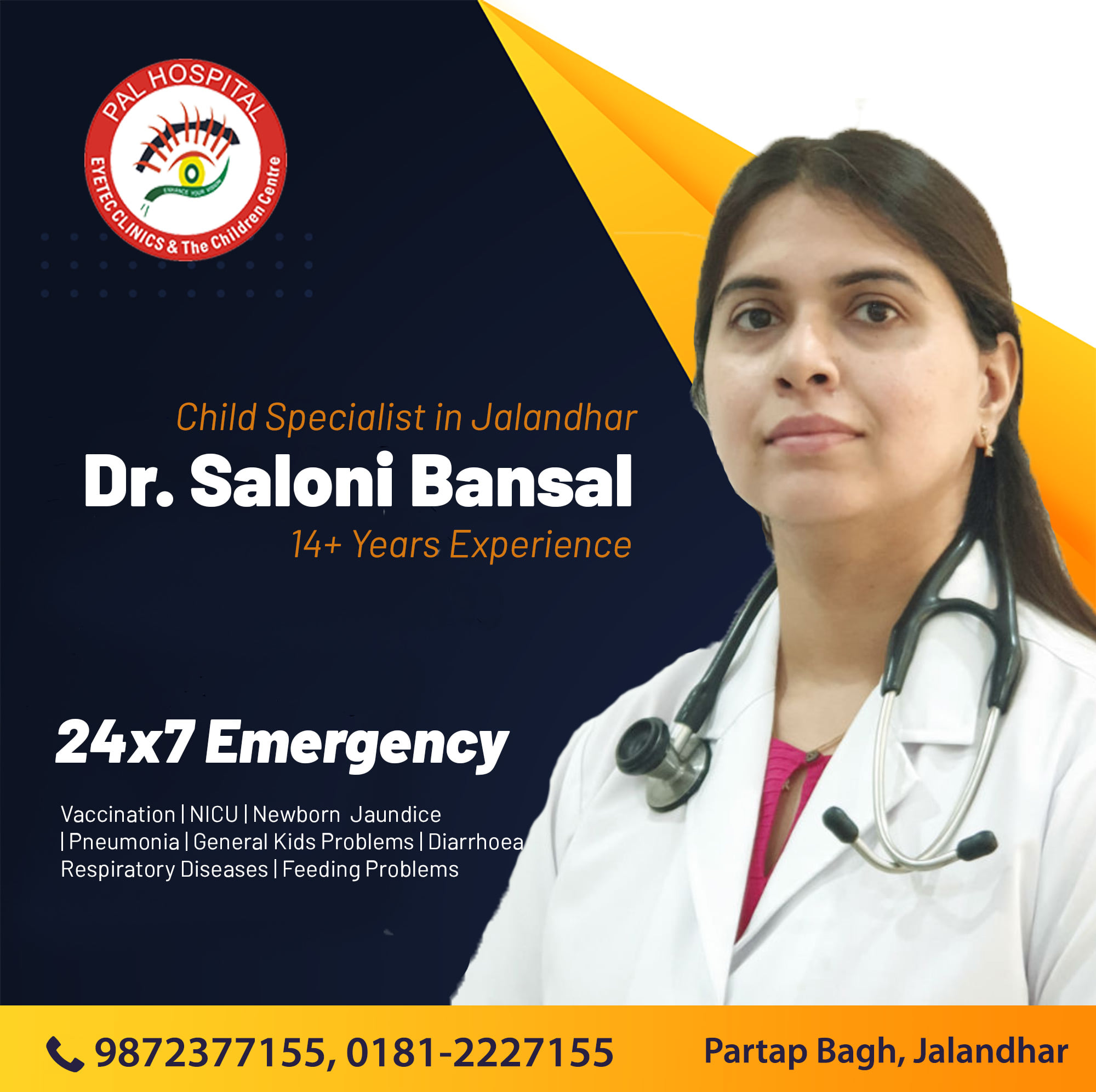 Dr. Saloni Bansal | Best child specialist in Jalandhar